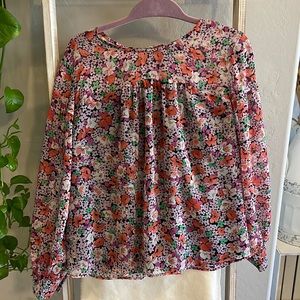 Long sleeve floral Ann Taylor Blouse